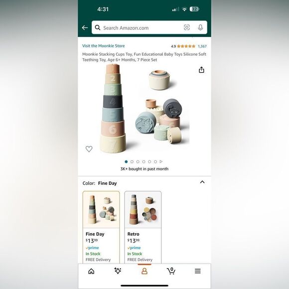 NEW silicone stacking cups - Picture 4 of 4